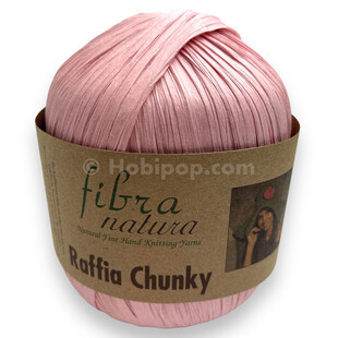 FİBRA NATURA - Fibra Natura Raffia Chunky Rafya İp 100 Gram 114-04 Pudra FİBRA NATURA - Fibra Natura Raffia Chunky Rafya İp 100 Gram 114-04 Pudra
