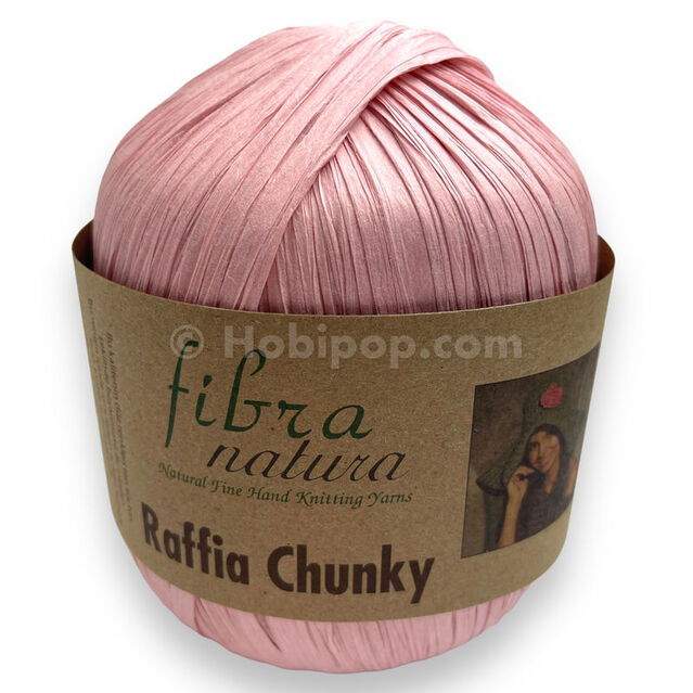 Fibra Natura Raffia Chunky Rafya İp 100 Gram 114-04 Pudra