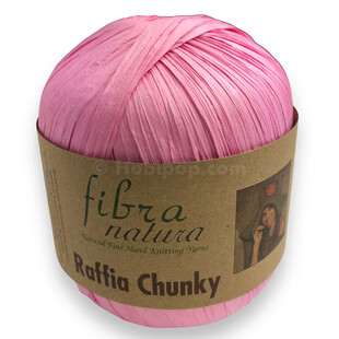 FİBRA NATURA - Fibra Natura Raffia Chunky Rafya İp 100 Gram 114-05 Pembe FİBRA NATURA - Fibra Natura Raffia Chunky Rafya İp 100 Gram 114-05 Pembe