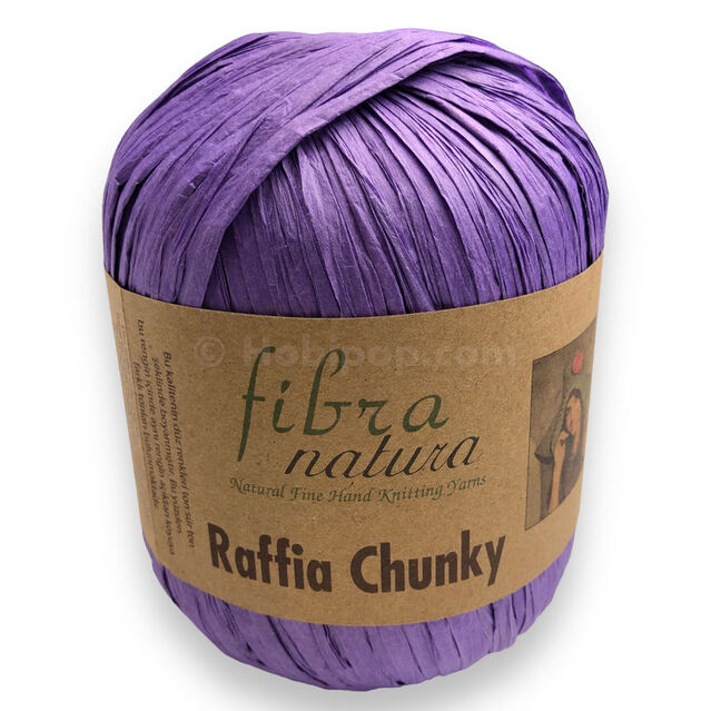 Fibra Natura Raffia Chunky Rafya İp 100 Gram 114-08 Mor