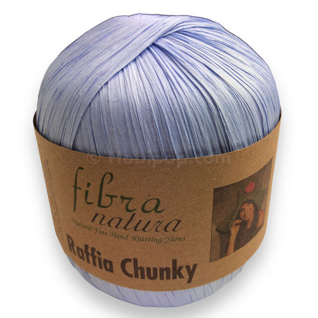 Fibra Natura Raffia Chunky Rafya İp 100 Gram 114-10 Bebe Mavi