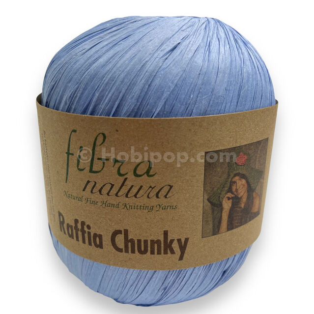 Fibra Natura Raffia Chunky Rafya İp 100 Gram 114-11 Mavi