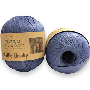 Fibra Natura Raffia Chunky Rafya İp 100 Gram 114-13 Tatlı Lacivert - Thumbnail