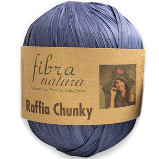 Fibra Natura Raffia Chunky Rafya İp 100 Gram 114-13 Tatlı Lacivert - Thumbnail