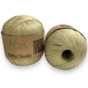 Fibra Natura Raffia Chunky Rafya İp 100 Gram 114-15 Çağla - Thumbnail