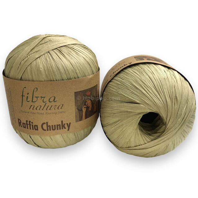 Fibra Natura Raffia Chunky Rafya İp 100 Gram 114-15 Çağla