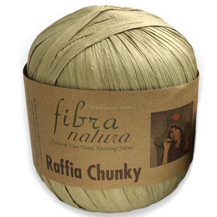 Fibra Natura Raffia Chunky Rafya İp 100 Gram 114-15 Çağla - Thumbnail