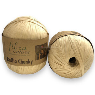 Fibra Natura Raffia Chunky Rafya İp 100 Gram 114-16 Açık Kapiçino - Thumbnail