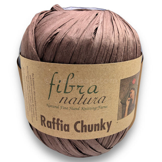 Fibra Natura Raffia Chunky Rafya İp 100 Gram 114-21 Moka Kahve