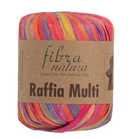 Fibra Natura Raffia Multi Ebruli Rafya İp 117-01