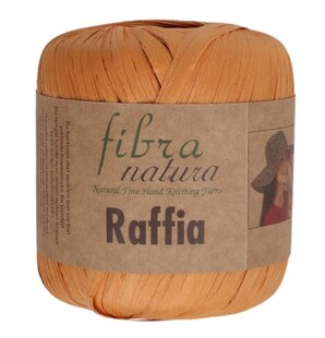Fibra Natura Raffia 40 Gram Rafya İp Açık Turuncu 116-20 - Thumbnail