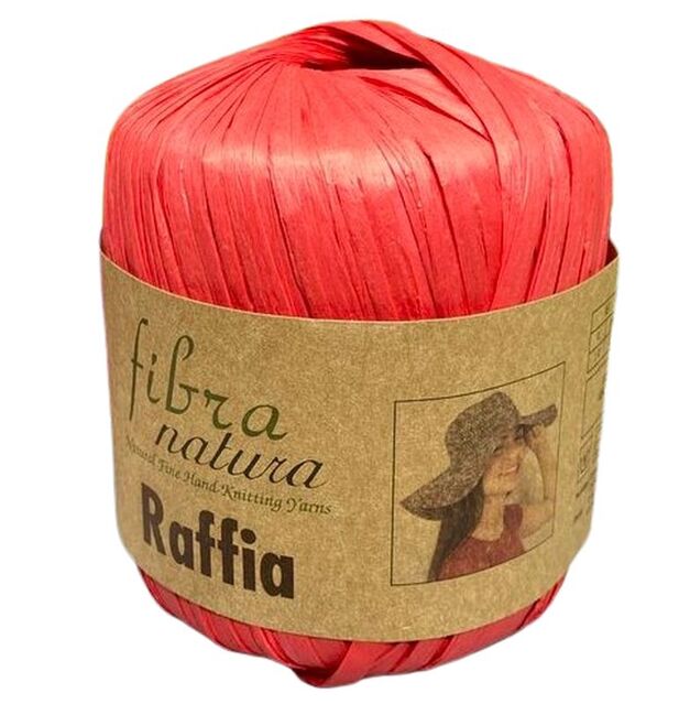 Fibra Natura Raffia 40 Gram Rafya İp Kırmızı 116-26