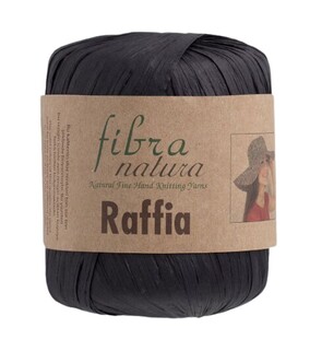 Fibra Natura Raffia 40 Gram Rafya İp Siyah 116-12 - Thumbnail