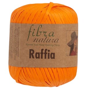 Fibra Natura Raffia 40 Gram Rafya İp Turuncu 116-19 - Thumbnail