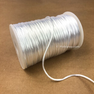 HOBİPOP - Floş İp (Sıçan Kuyruğu) Takı ve Emzik İpi Beyaz HOBİPOP - Floş İp (Sıçan Kuyruğu) Takı ve Emzik İpi Beyaz