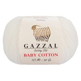 Gazzal Baby Cotton Örgü İpi 3410 Kırık Beyaz