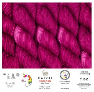 Gazzal Unicorn Red Plum 1343 - Thumbnail