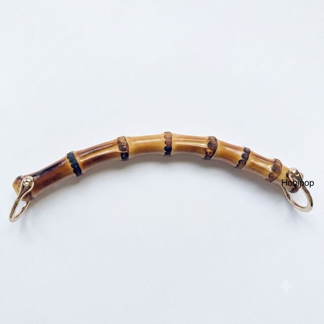 Gerçek Bambu Doğal Tek Çanta Sapı 17 cm