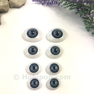 Gerçekçi Amigurumi Bebek Gözü Gri 1.7 cm - Thumbnail