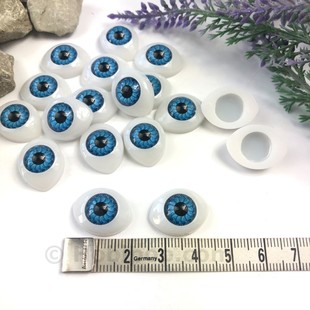 Gerçekçi Amigurumi Bebek Gözü Mavi 2 cm - Thumbnail