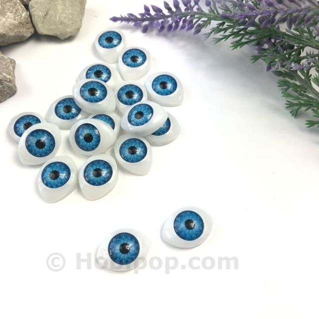 Gerçekçi Amigurumi Bebek Gözü Mavi 1.7 cm