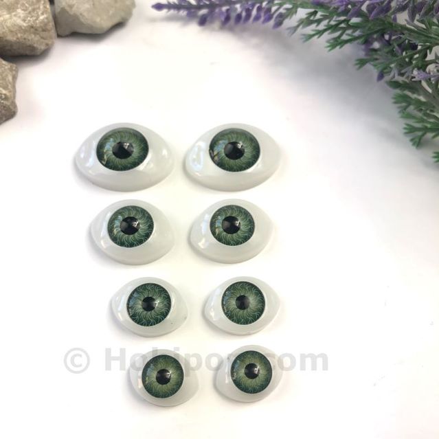 Gerçekçi Amigurumi Bebek Gözü Yeşil 1.4 cm