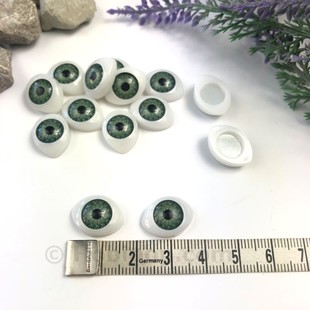Gerçekçi Amigurumi Bebek Gözü Yeşil 1.7 cm - Thumbnail