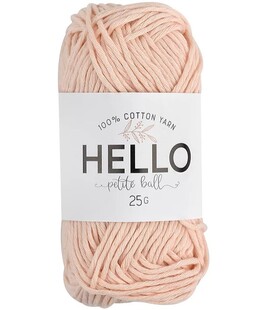 HELLO - Hello DK Pamuk İpliği 25 Gram Mini Yumak No: 163 Ten HELLO - Hello DK Pamuk İpliği 25 Gram Mini Yumak No: 163 Ten