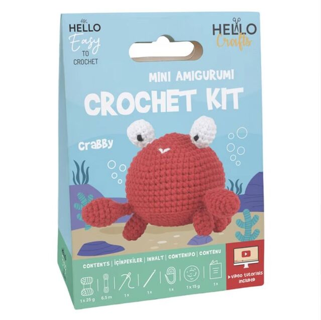 Hello Mini Amigurumi Kiti Crabby HC105