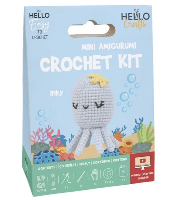 Hello Mini Amigurumi Kiti Inky HC127