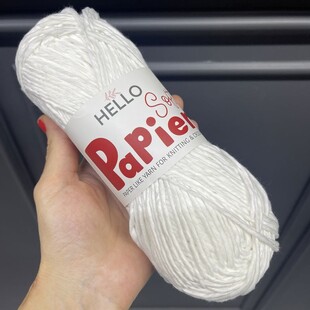 HELLO - Hello Papier Soft Yumuşak Çanta ve Hobi İpi P08 Beyaz HELLO - Hello Papier Soft Yumuşak Çanta ve Hobi İpi P08 Beyaz