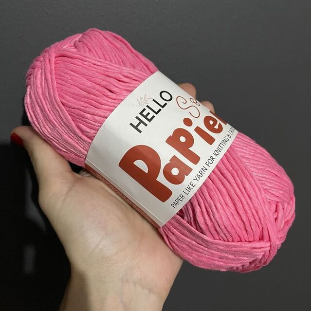 Hello Papier Soft Yumuşak Çanta ve Hobi İpi P22 Pembe