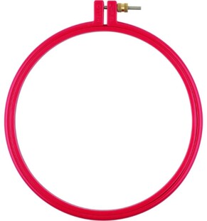 HELLO - Hello Plastik Kırmızı Nakış Kasnağı 24 cm HELLO - Hello Plastik Kırmızı Nakış Kasnağı 24 cm
