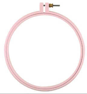 HELLO - Hello Plastik Pembe Nakış Kasnağı 24 cm HELLO - Hello Plastik Pembe Nakış Kasnağı 24 cm