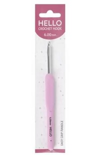 HELLO - Hello Slikon Saplı Örgü Tığı 6.00 mm HELLO - Hello Slikon Saplı Örgü Tığı 6.00 mm