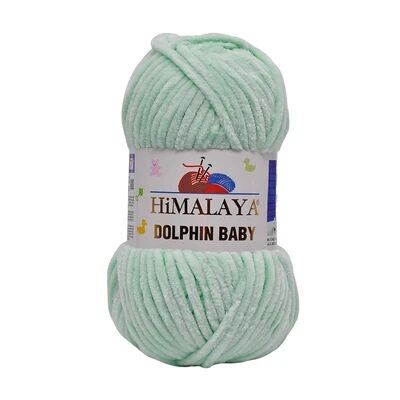 Himalaya Dolphin Baby Kadife El Örgü İpi 80307 Mint