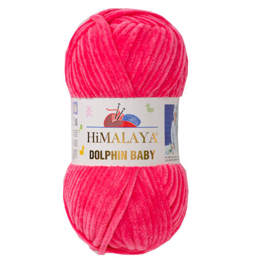 Himalaya Dolphin Baby Kadife El Örgü İpi 80324 Şeker Pembe