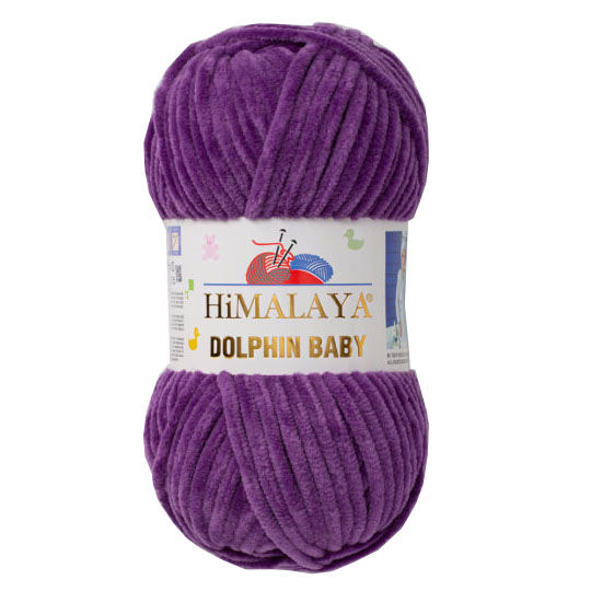 Himalaya Dolphin Baby Kadife El Örgü İpi 80340 Menekşe