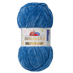 HİMALAYA - Himalaya Dolphin Baby Kadife El Örgü İpi 80341 Mavi HİMALAYA - Himalaya Dolphin Baby Kadife El Örgü İpi 80341 Mavi