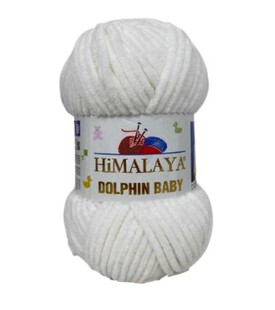 HİMALAYA - Himalaya Dolphin Baby Kadife El Örgü İpi 80363 K.Beyaz HİMALAYA - Himalaya Dolphin Baby Kadife El Örgü İpi 80363 K.Beyaz
