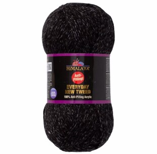 HİMALAYA - Himalaya Everyday New Tweed Örgü İpi 75112 Siyah HİMALAYA - Himalaya Everyday New Tweed Örgü İpi 75112 Siyah