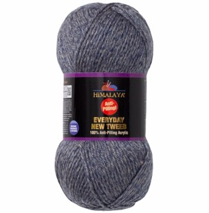 HİMALAYA - Himalaya Everyday New Tweed Örgü İpi 75121 Mavili Grili HİMALAYA - Himalaya Everyday New Tweed Örgü İpi 75121 Mavili Grili