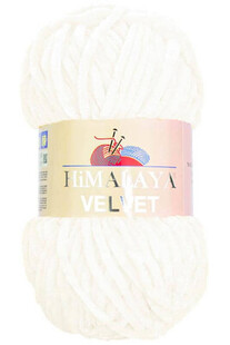 HİMALAYA - Himalaya Velvet Kadife İp 90001 Beyaz HİMALAYA - Himalaya Velvet Kadife İp 90001 Beyaz