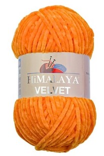 HİMALAYA - Himalaya Velvet Kadife İp 90016 Turuncu HİMALAYA - Himalaya Velvet Kadife İp 90016 Turuncu