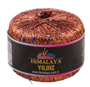 HİMALAYA - Himalaya Yıldız Pullu El Örgü İpliği 58107 Bakır HİMALAYA - Himalaya Yıldız Pullu El Örgü İpliği 58107 Bakır