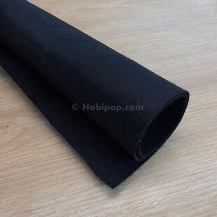 HOBİPOP - İnce Kumaş Keçe Siyah