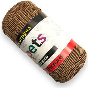 PUPPETS - İnce Supra Çanta İpi- Mumlu İp 200 Gram P14 Taba