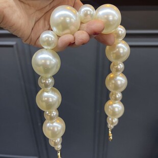 HOBİPOP - İnci Çanta Sapı Büyüklü Küçüklü İnci