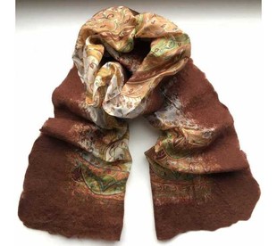 HOBİPOP - Saf Yün & İpek Atkı Kahverengi HOBİPOP - Saf Yün & İpek Atkı Kahverengi