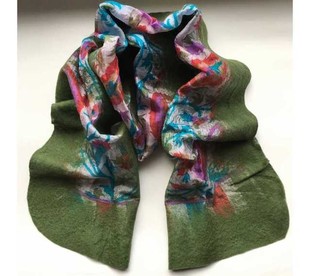 HOBİPOP - Saf Yün & İpek Atkı Koyu Yeşil HOBİPOP - Saf Yün & İpek Atkı Koyu Yeşil